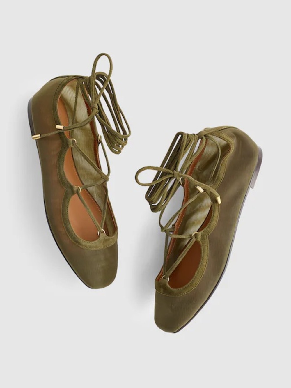 MADEWELL | Greta Lace-Up Ballet Flat - Picture 2 of 4